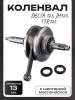 Коленвал Delta 125, JH125, TTR125 (под палец 13mm, с шестерней маслонасоса, +сальники) "LIPAI"