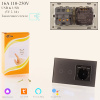 Выключатель сенсорный с розеткой 2+1 Wi-Fi, USB, серый, стекло, 146*86, с подсветкой