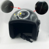 Шлем открытый (M-L, ABS пластик, прозрачный визор, глянцевый, черный) "BEEZMOTO" (нарушение лкп, нет визора)