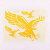 Наклейки (набор) EAGLE (35х27см, желтый) (#0881)