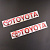 Наклейка логотип TOYOTA (20х4см) (#7035)