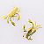 Наклейки (набор) CRAB (желтые) (#4742D)