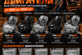 Сравнение двигателей китайских мотоциклов 200-300см3 Сравнение двигателей китайских мотоциклов 200-300см3