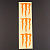Наклейка логотип MONSTER ENERGY (5x6см, 3шт, оранжевая) (#HTC10103)
