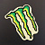 Наклейка логотип MONSTER ENERGY (10х8см) (#7312B)